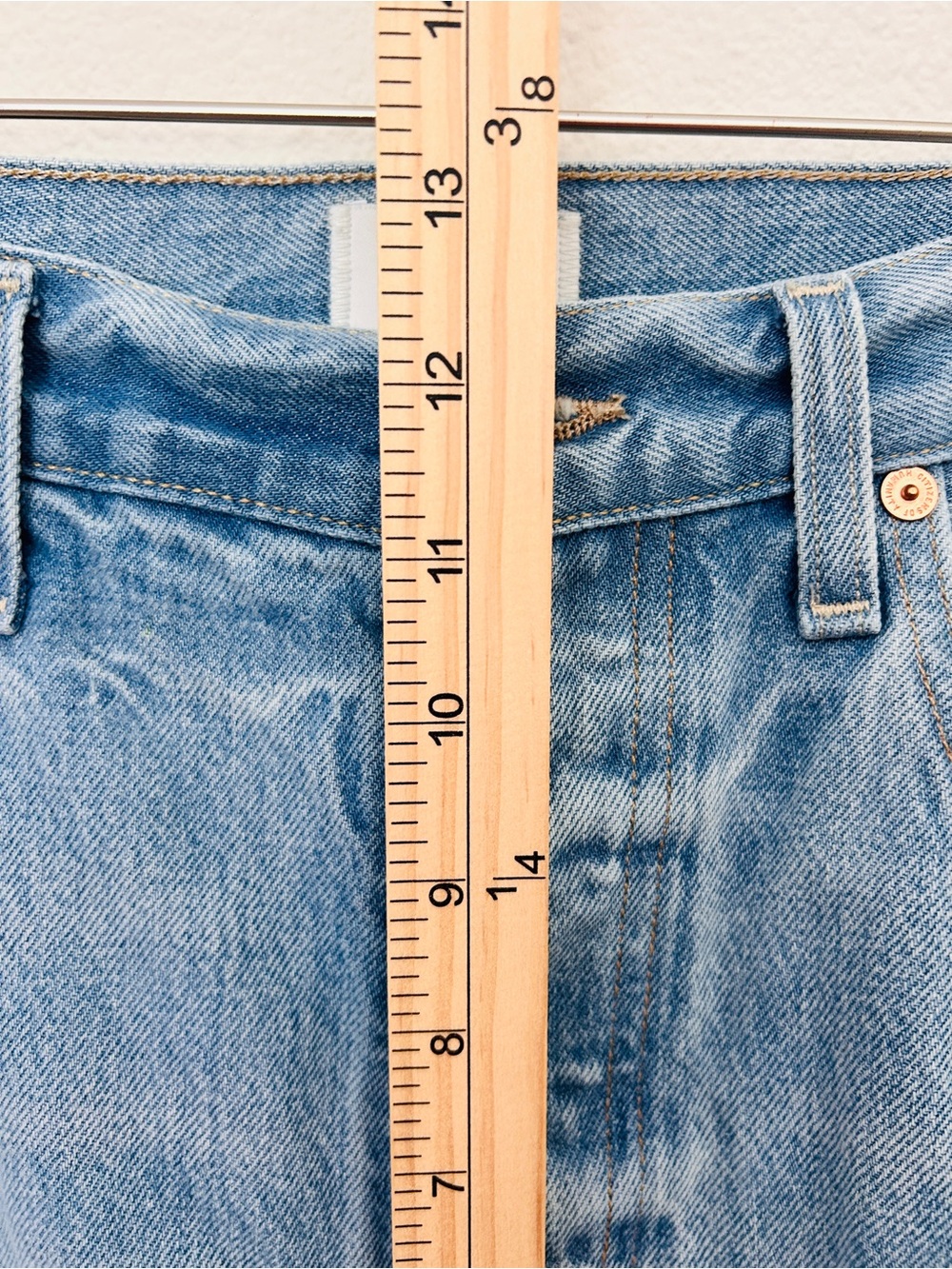 Citizens Of Humanity Ayla Baggy Cuffed Crop Jeans Blue Denim Women's Size 26 - Picture 13 of 16